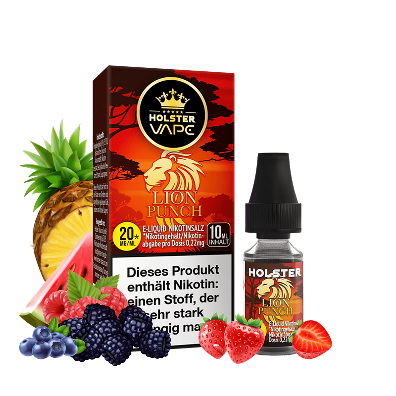 Holster Vape - Lion Punch - 10 ml Nikotinsalz Liquid