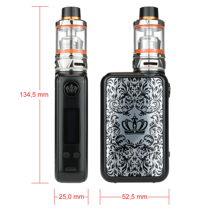 Uwell Crown 4 Kit 200 Watt Box Mod 5 0 Ml Crown 4 Tank Uwell Crown 4 Kit 200 Watt 5 0 Ml Set Uwell E Zigaretten Sets