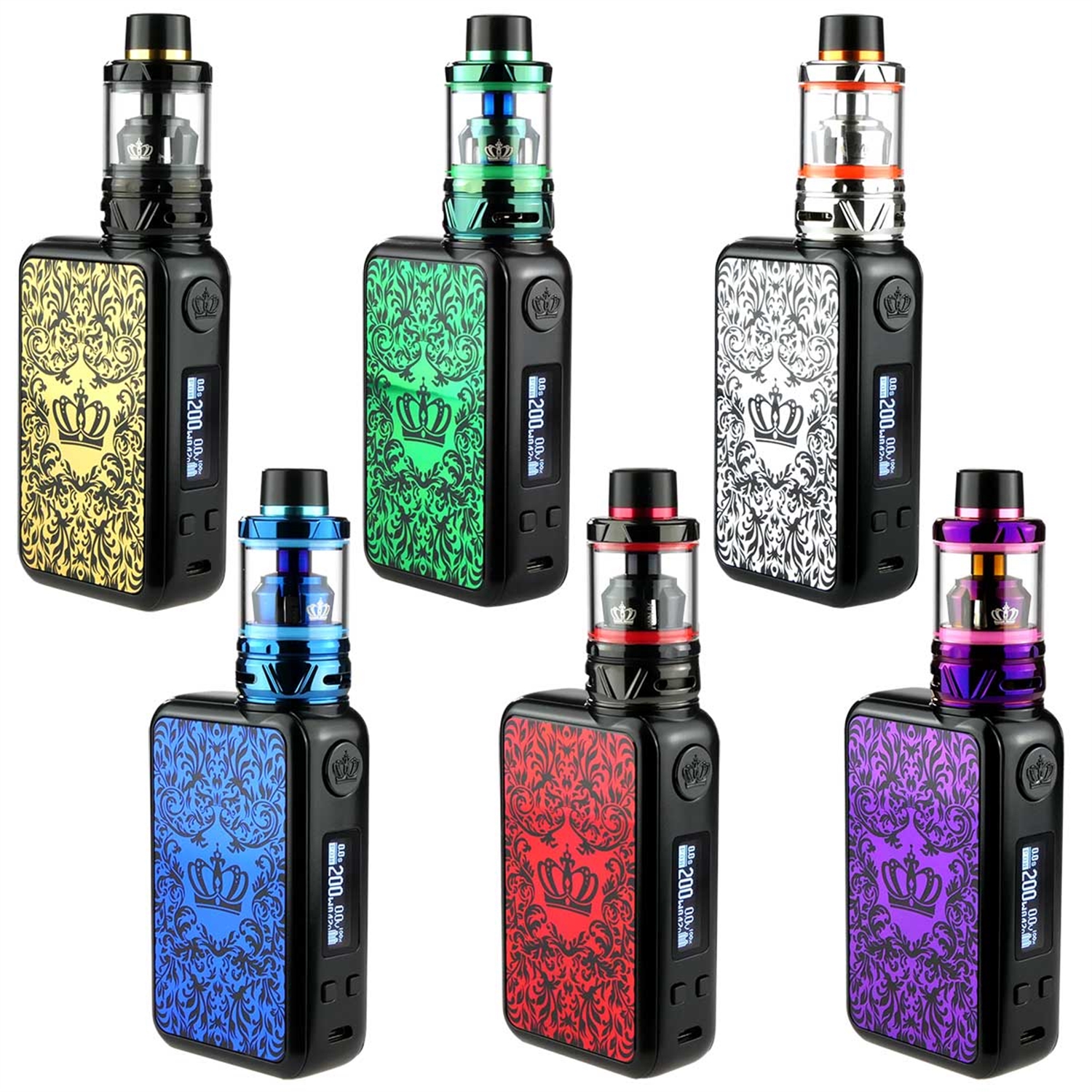 Uwell Crown 4 Kit - 200 Watt Box Mod - 5,0 ml Crown 4 Tank ...