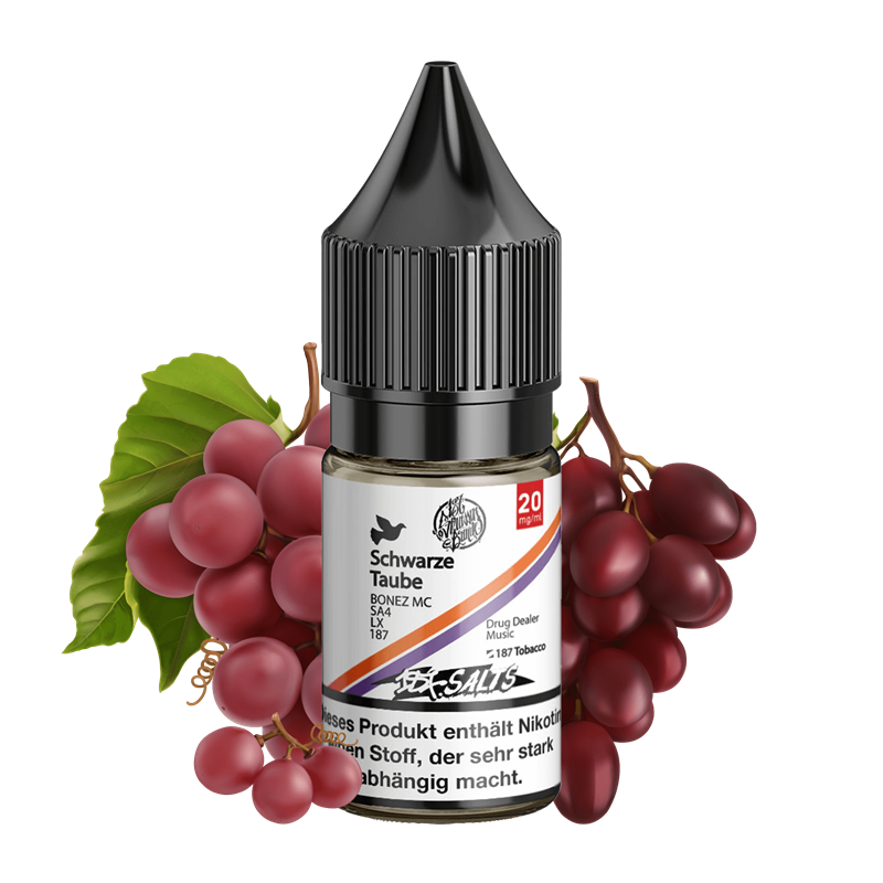 187 Strassenbande -  Schwarze Taube - 10 ml Nikotinsalz Liquid