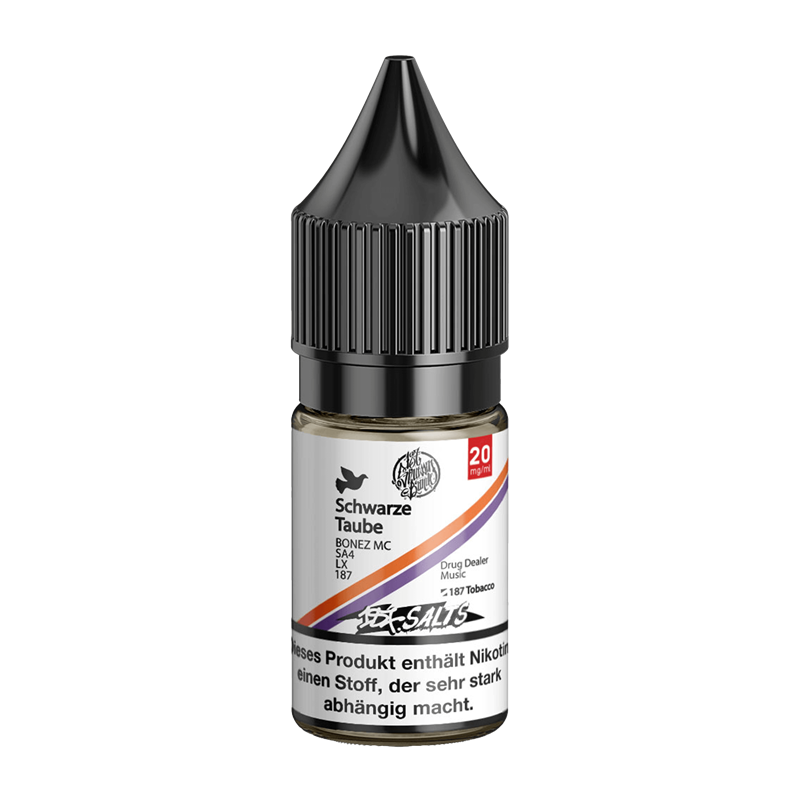 187 Strassenbande -  Schwarze Taube - 10 ml Nikotinsalz Liquid 