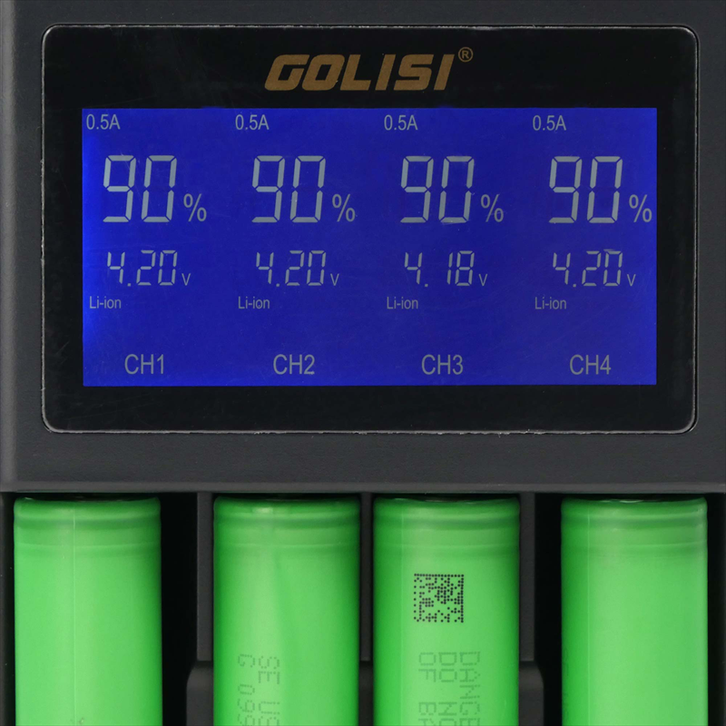 Golisi Ladegerät Smart S4 für Akkuzellen 