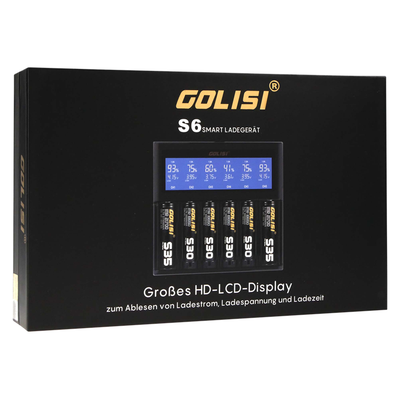 Golisi Ladegerät Smart S6 für Akkuzellen 