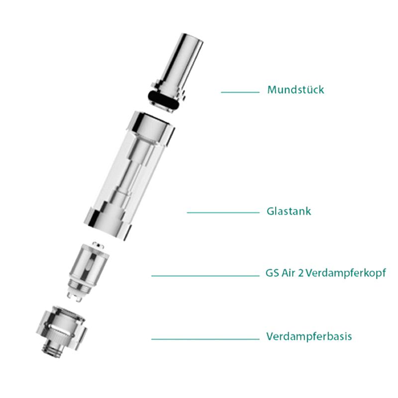 Riccardo GS Air 2 Clearomizer - 2,0 ml - 14 mm - MTL  