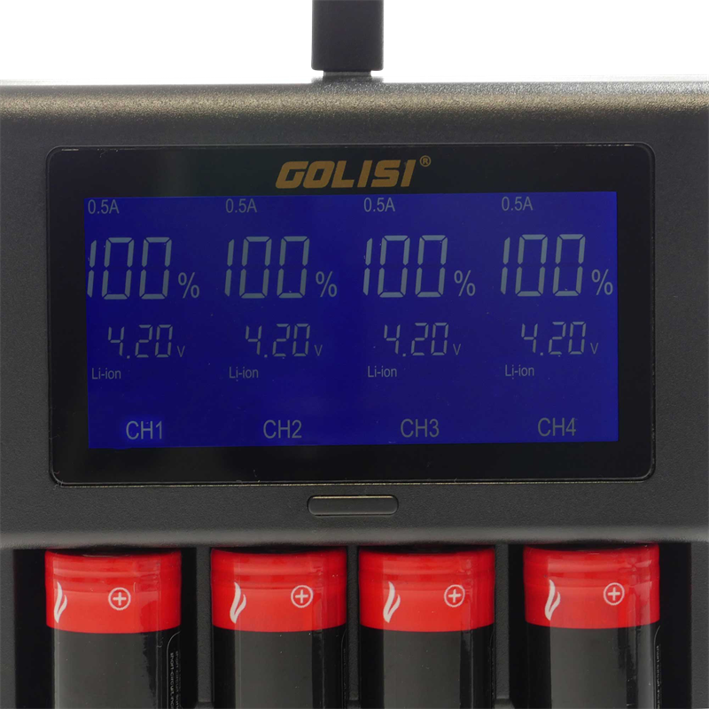 Golisi Ladegert Smart i4 fr Akkuzellen 