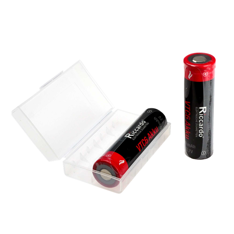 2er Set Riccardo 18650 VTC6 3000mAh (30A) + Akkubox  