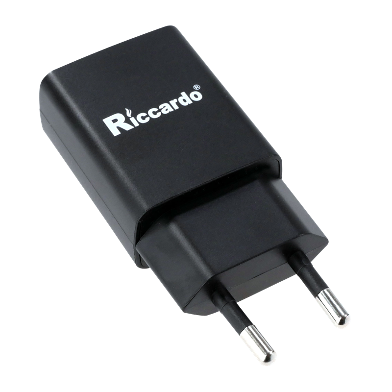 Riccardo 500 mA 5V - Netzstecker / EU-Adapter schwarz 
