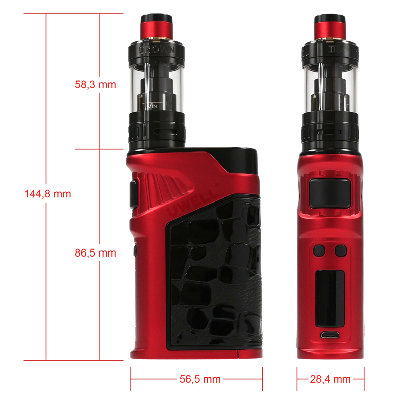 Uwell Ironfist Kit 200 Watt Box Mod 5 0 Ml Crown 3 Tank Uwell Ironfist Kit 200 Watt 5 0 Ml Set Uwell E Zigaretten Sets