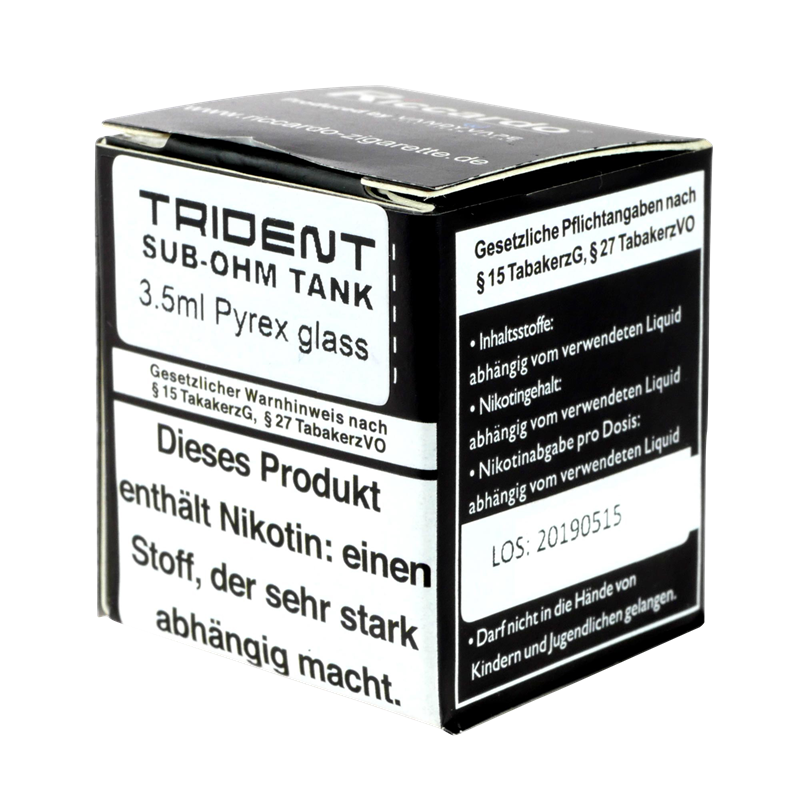 VandyVape Ersatzglas - Trident Tank - 3,5 und 5,0 ml  