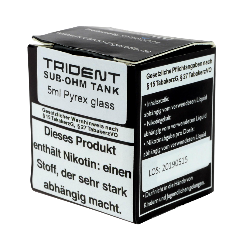 VandyVape Ersatzglas - Trident Tank - 3,5 und 5,0 ml  