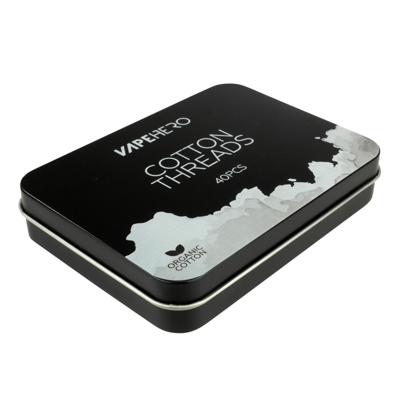 Vape Hero - Cotton Threads - Watte - 40 Stck  (Metalldose)  