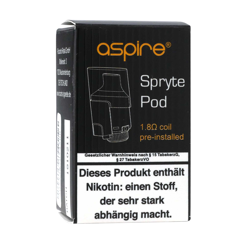 Aspire Spryte AIO Pod / Ersatzkartusche inkl. Coil 1,8 Ohm  