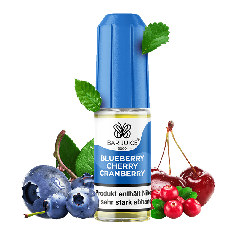 Bar Juice 5000 - Blueberry Cherry Cranberry - 10 ml Nikotinsalz Liquid