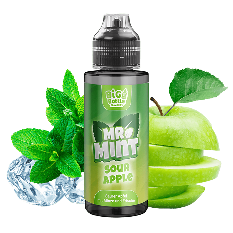 Big Bottle Aroma - Mr. Mint - Sour Apple - 10 ml Longfill