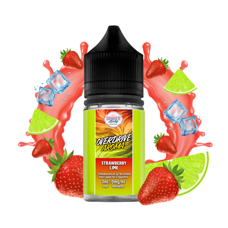 Dinner Lady Overdrive - Strawberry Lime - 3 mlLongfill