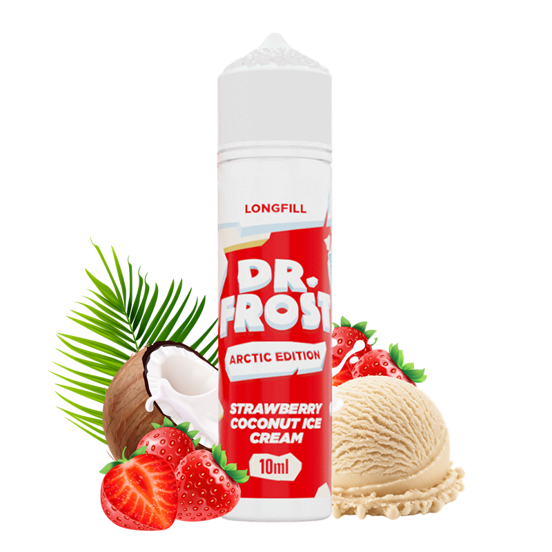 Dr. Frost Overdosed Aroma - Arctic Edition - Strawberry Coconut Ice Cream - 10 ml Longfill