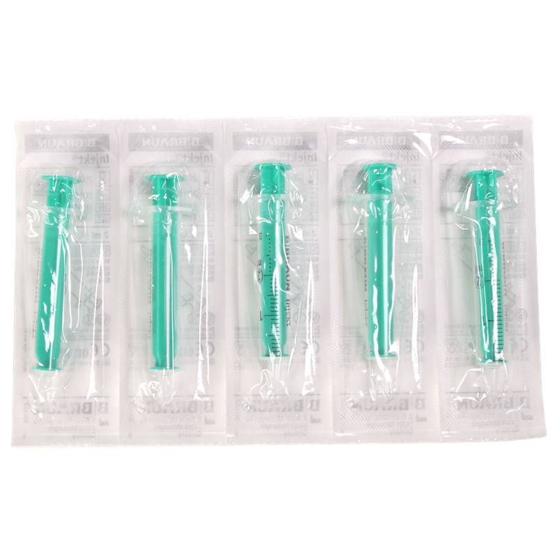 Einwegspritze 3 ml inkl. Kanlenansatz(Luer Solo)- 5er Pack  