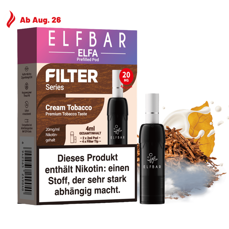 ELF Bar ELFA Filter - Cream Tobacco Tobacco Pod -2er Pack