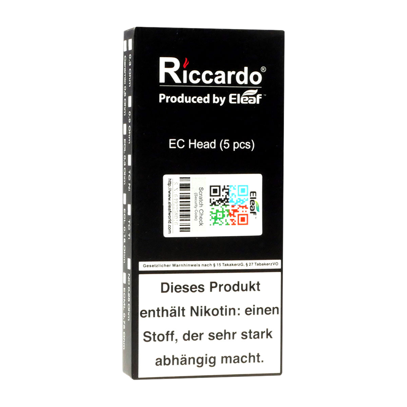 Eleaf EC Head TC Ni200 0,15 Ohm - 5 Stck 