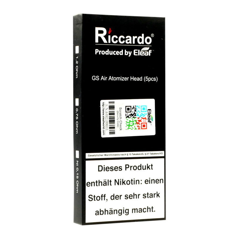 Riccardo GS Air Pure Cotton Head 1,2 Ohm 