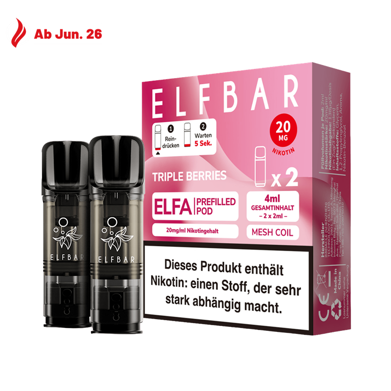 ELF Bar ELFA - Triple Berries Pod - 2er Pack