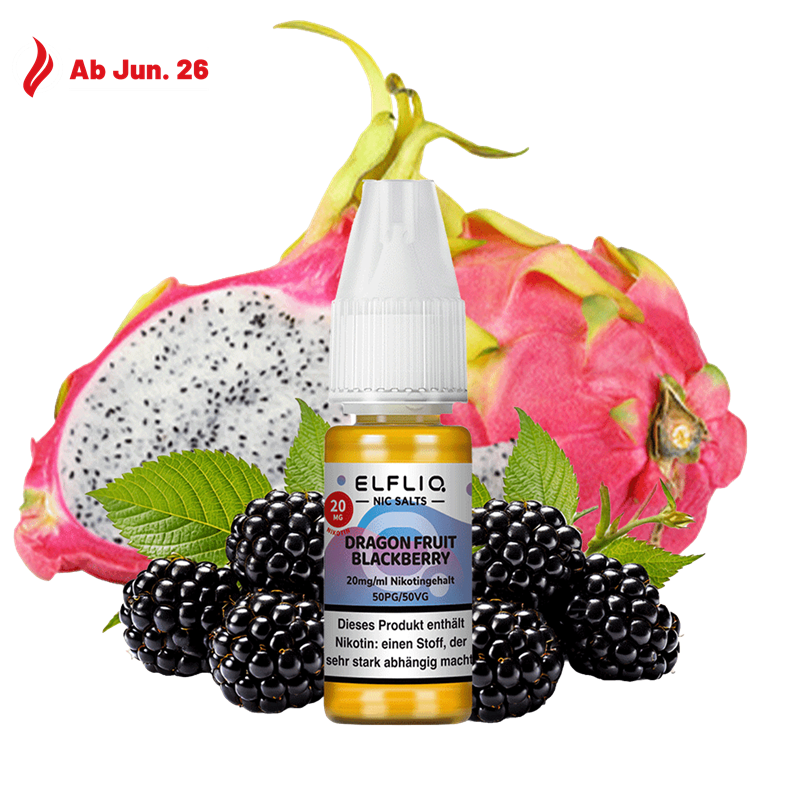 ELF Bar Elfliq - Dragon Fruit Blackberry - 10 ml Nikotinsalz Liquid