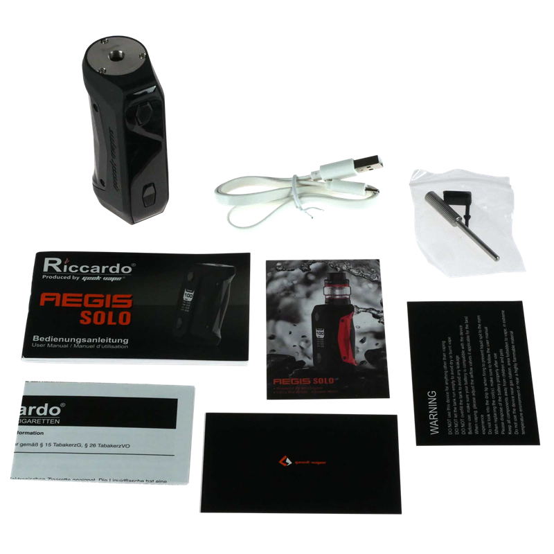 GeekVape AEGIS Solo Akkutr�ger -  Box Mod - 100 Watt  