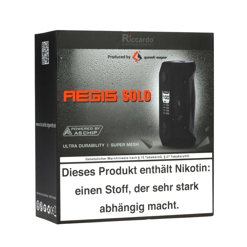GeekVape AEGIS Solo Akkutr�ger -  Box Mod - 100 Watt  