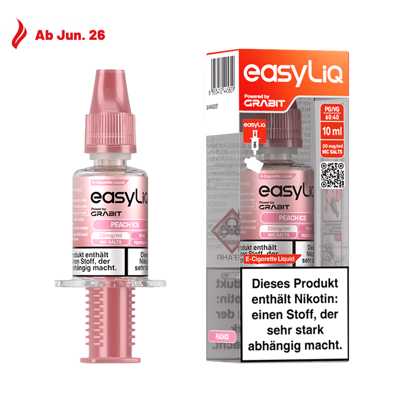 Grabit EasyLiQ - Peach Ice - 10 ml Nikotinsalz Liquid