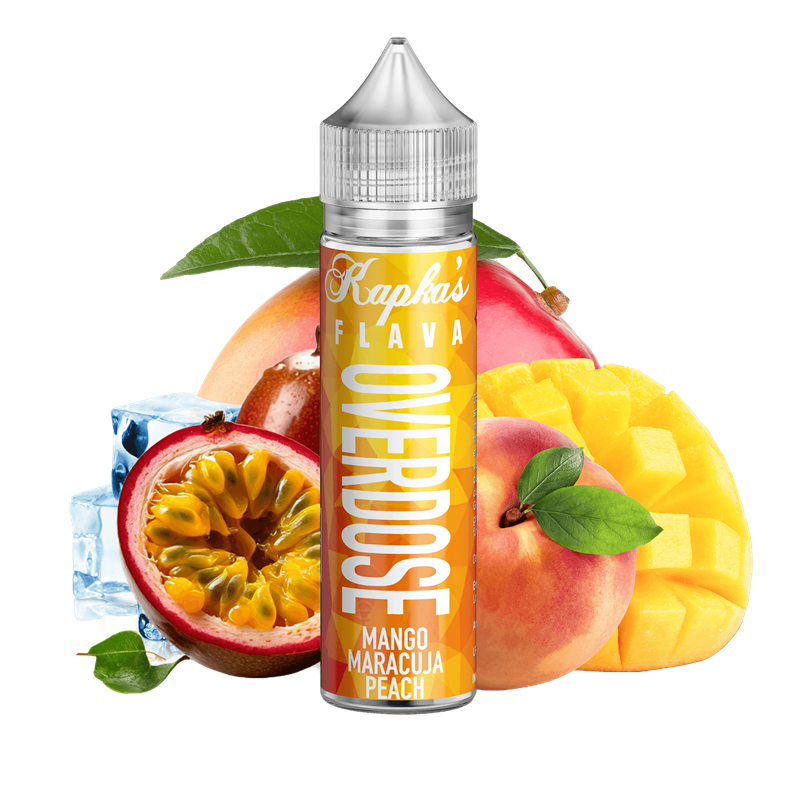 Kapkas Flava Aroma - Overdose Mango Maracuja Peach - 6 ml Longfill
