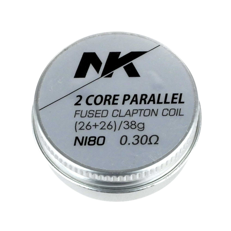 NK - Prebuilt Ni80 (26+26)/38 2 Core Parallel Coil - 6 Stk  