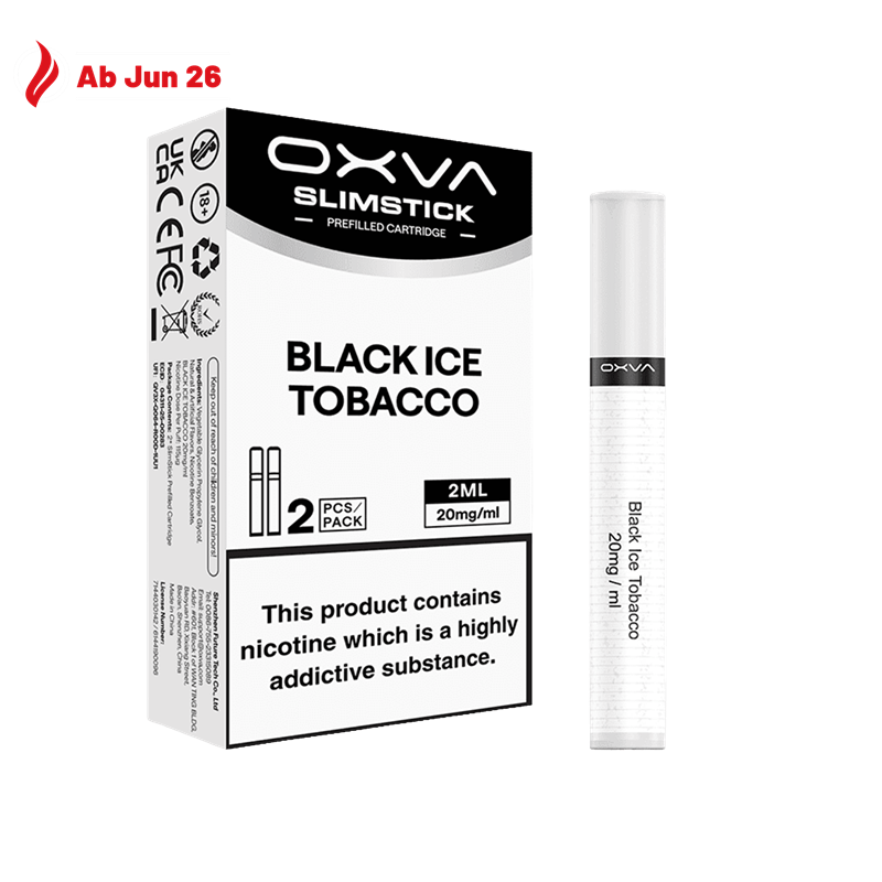 OXVA SlimStick Einweg Pod - Black Ice Tobacco - 2er Pack