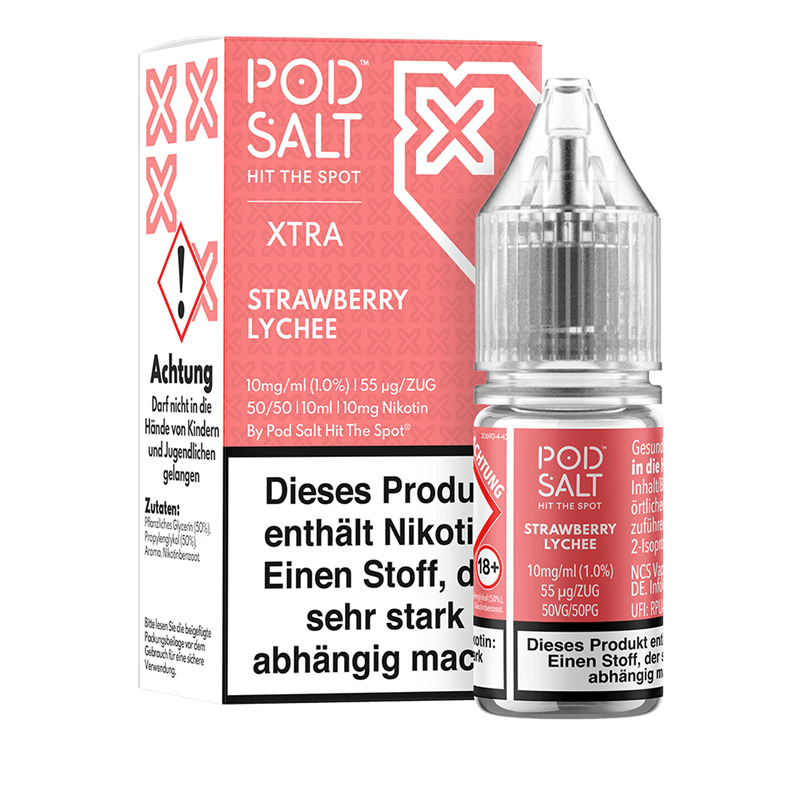 Pod Salt Xtra - Strawberry Lychee - 10 ml Nikotinsalz Liquid