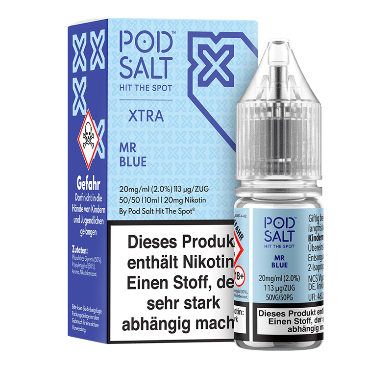Pod Salt Xtra - Mr Blue - 10 ml Nikotinsalz Liquid