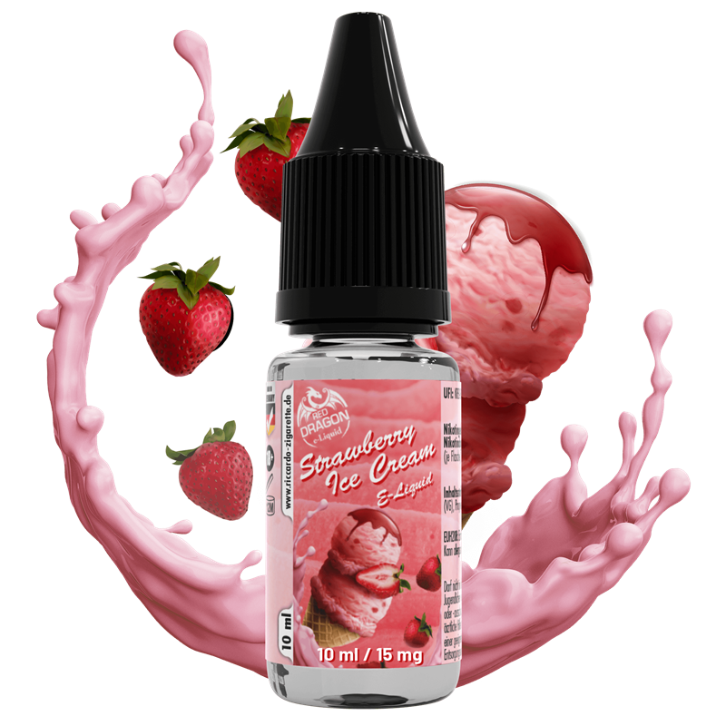 Red Dragon E-Liquid Strawberry Icecream - 10 ml