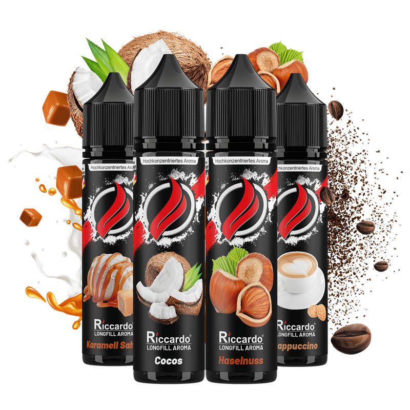 Riccardo Classic Bundle 3 - Longfill Aroma - 4er Pack