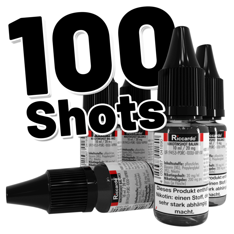 Riccardo® Balance Nikotin-Shot 20 mg/ml - 10 ml - 100er Pack