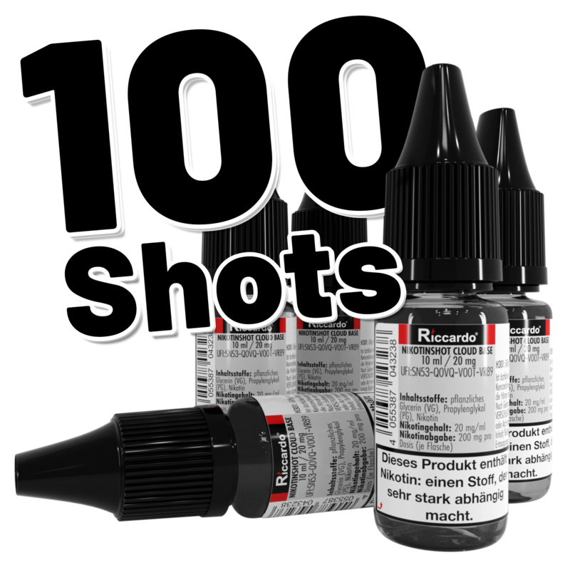Riccardo® Cloud Nikotin-Shot 20 mg/ml - 10 ml - 100er Pack