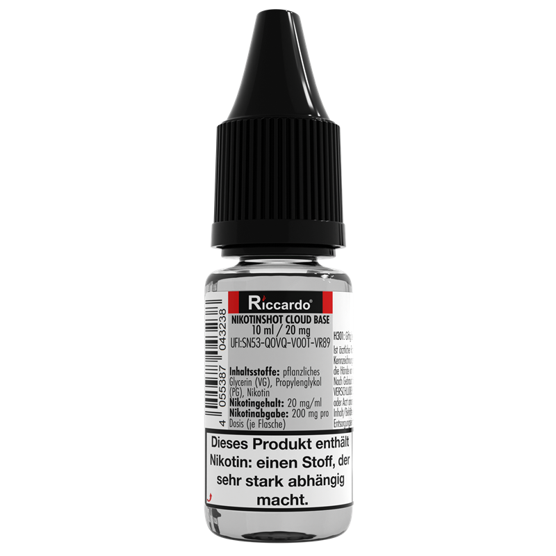 Riccardo® Basis Nikotin-Shot bis 20 mg/ml - 10 ml Cloud Base
