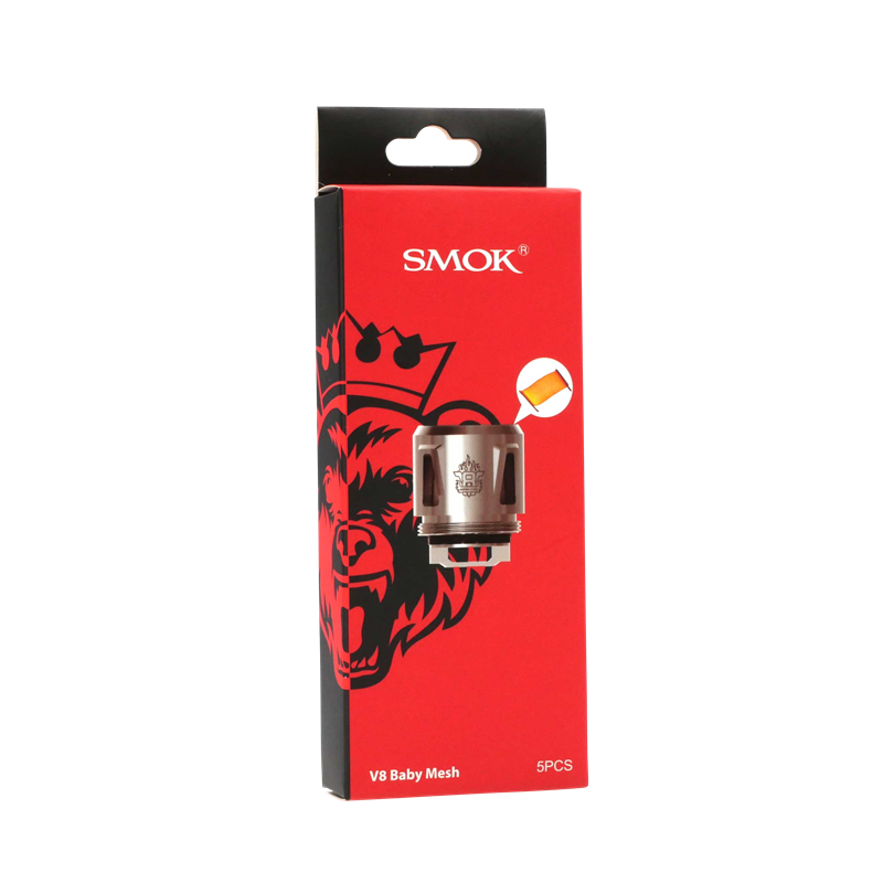 SMOK V8 Baby-Meshed fr TFV8 Big Baby - 40-80 Watt- 5er Pack  