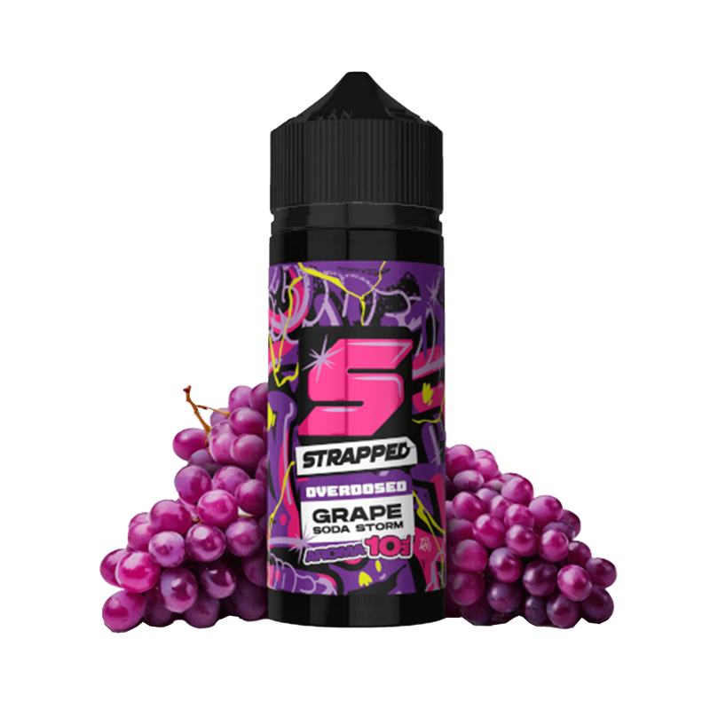 Strapped Aroma Overdosed - Grape Soda Storm - 10 ml Longfill