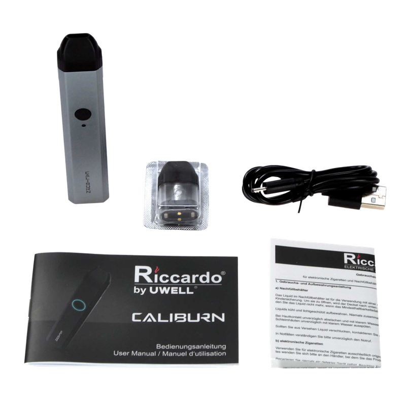 Uwell Caliburn Kit - Pod System - 520 mAh - 2 ml 