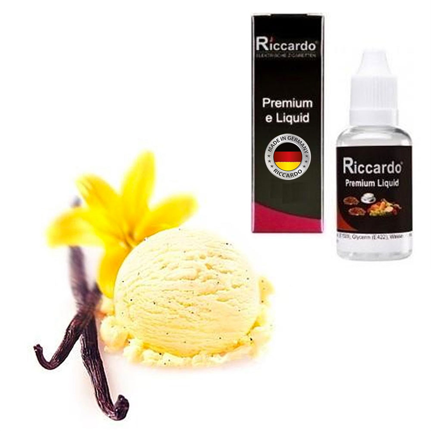Riccardo® e-Liquid Vanille - Sahne - Kräuter &amp; Gewürze eLiquid ...