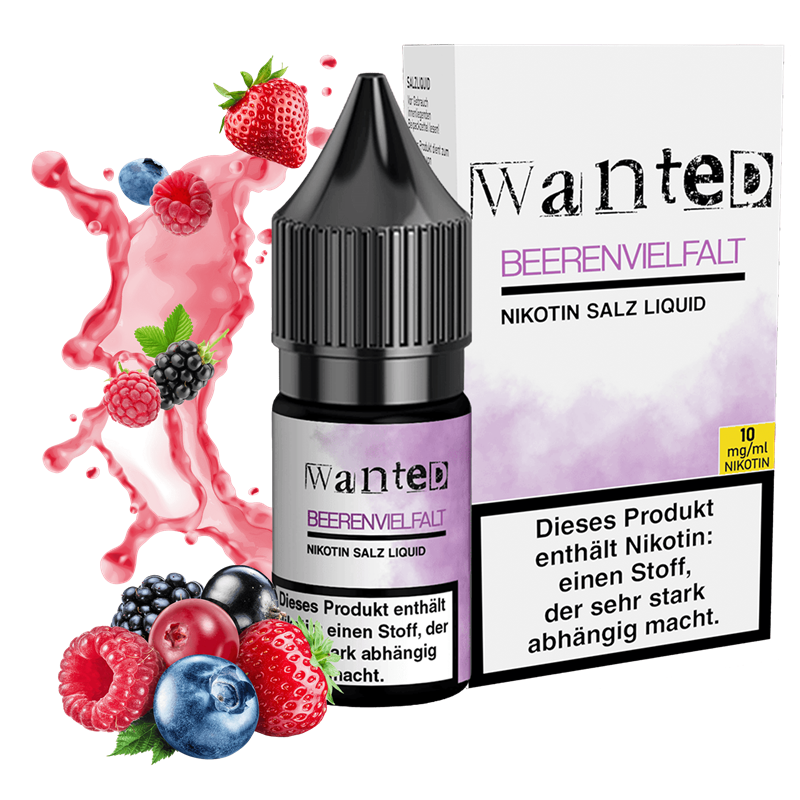 Wanted - Beerenvielfalt - 10 ml Nikotinsalz Liquid
