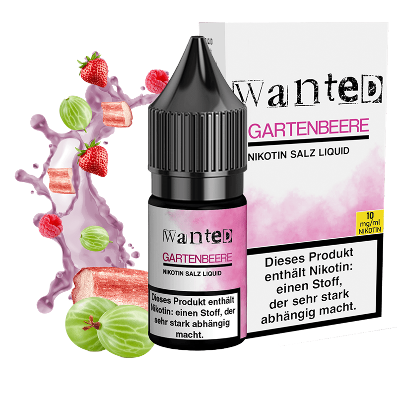 Wanted - Gartenbeere - 10 ml Nikotinsalz Liquid