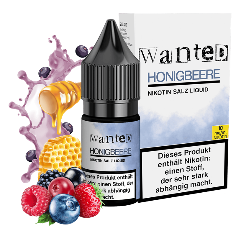 Wanted - Honigbeere - 10 ml Nikotinsalz Liquid