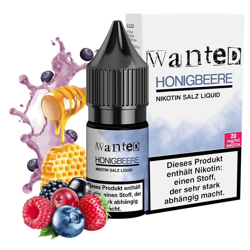 Wanted - Honigbeere - 10 ml Nikotinsalz Liquid