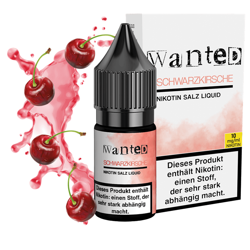 Wanted - Schwarzkirsche - 10 ml Nikotinsalz Liquid