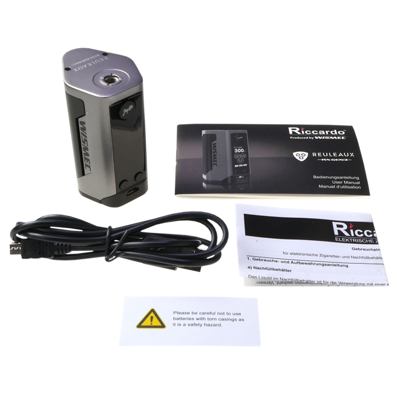 WISMEC Reuleaux RX GEN3 Box Mod - 300 Watt Akkutrger  