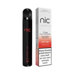 nic Vaping Apple Ice - Einweg E-Zigarette - 20 mg/ml